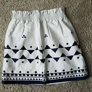 NWOT J. Crew Sidewalk Skirt in Print Sz. 0